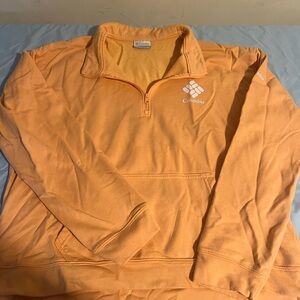 Columbia Bright Orange  1/4 zip Pullover